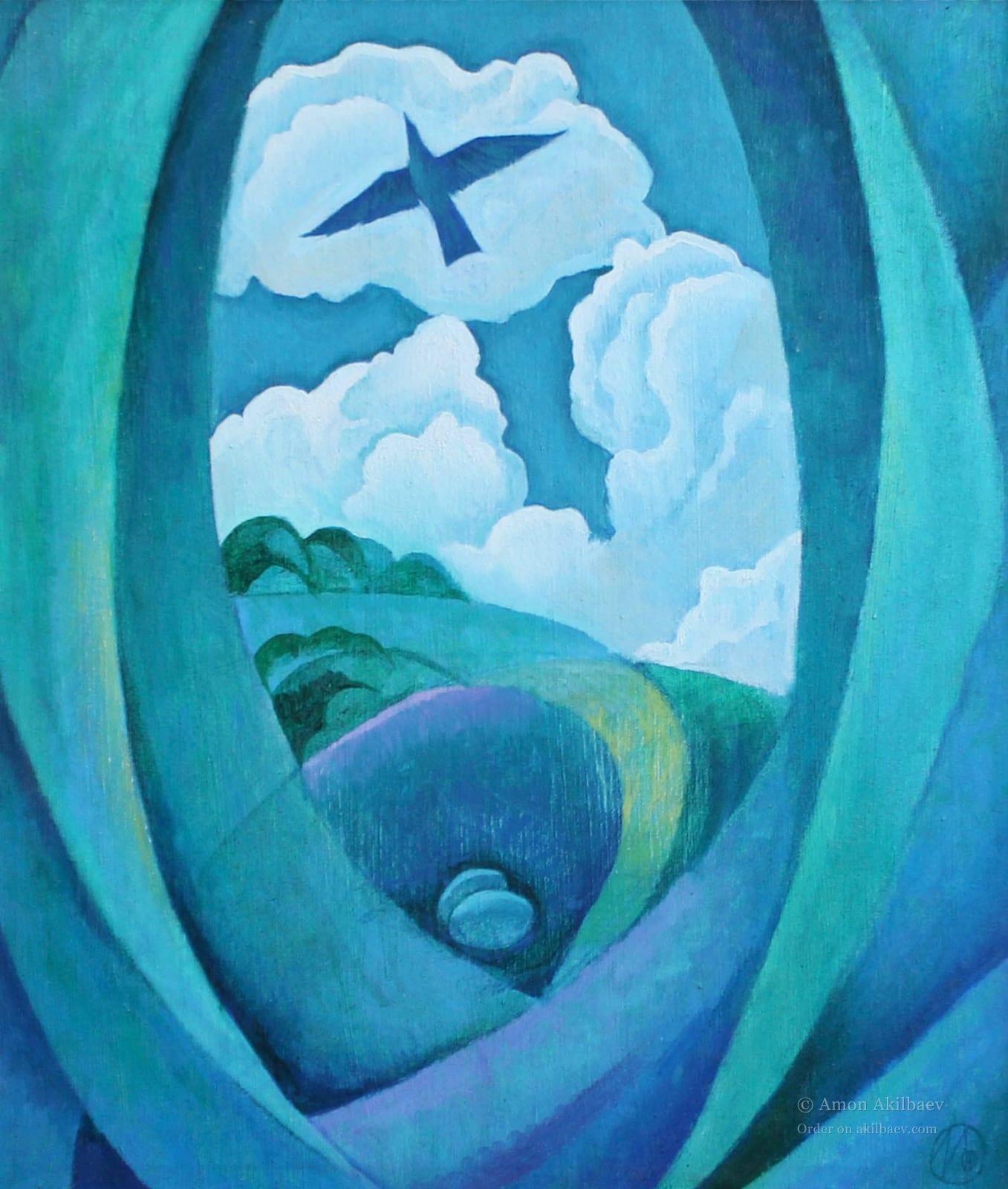 Blue Bird by Amon Akilbaev